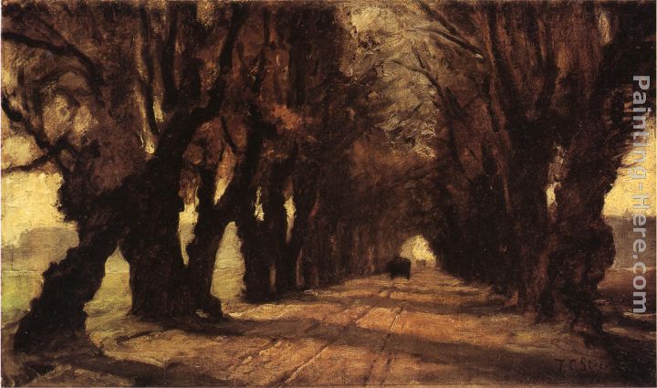 Road to Schleissheim painting - Theodore Clement Steele Road to Schleissheim art painting
